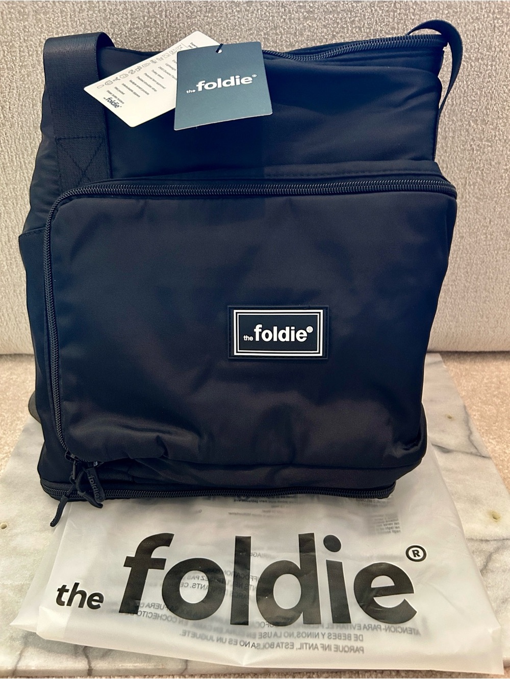 NWT The Original Foldie Travel Bag Black